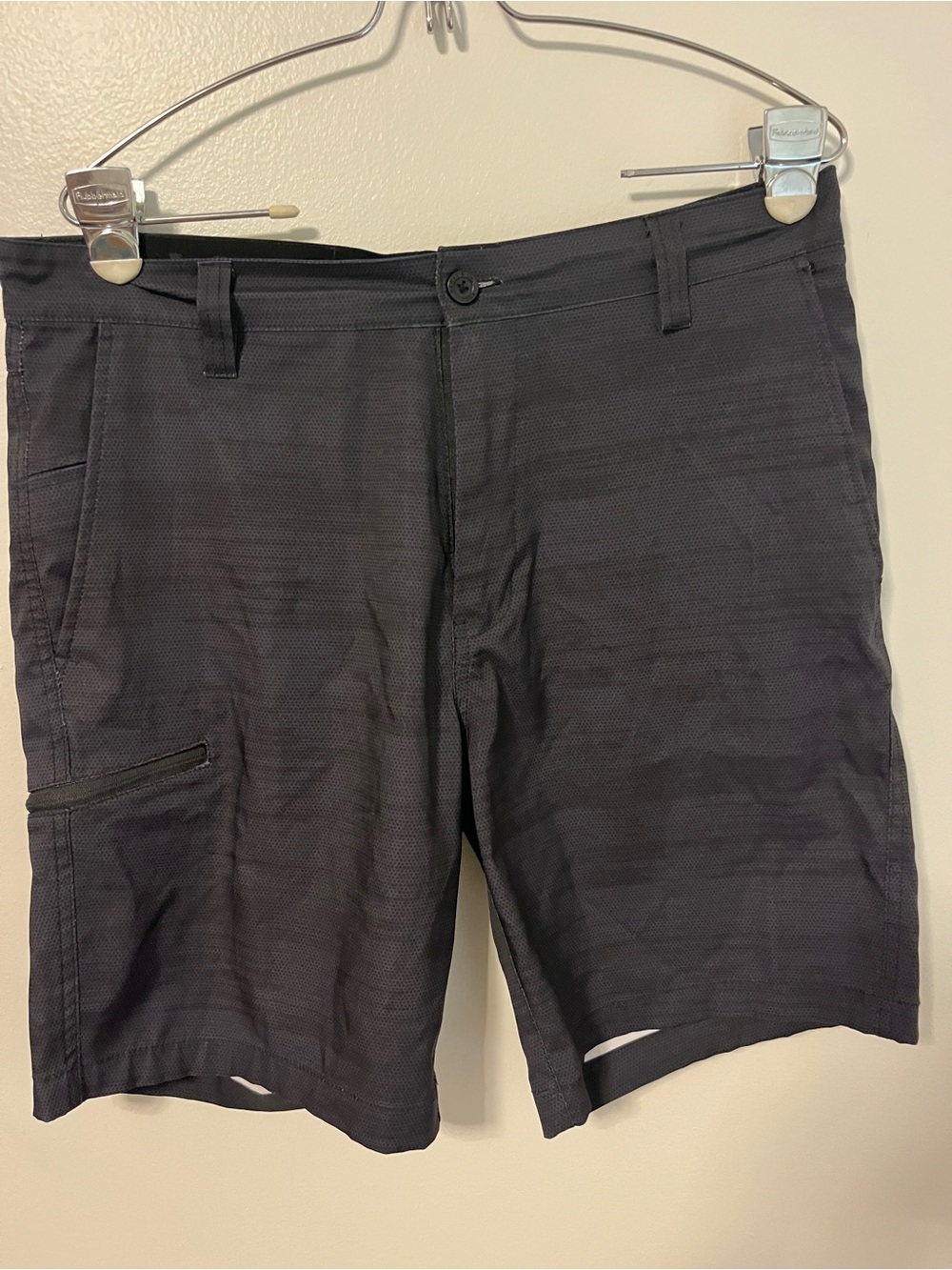 Hawke & Co Black Cargo Shorts with Zip Pocket
